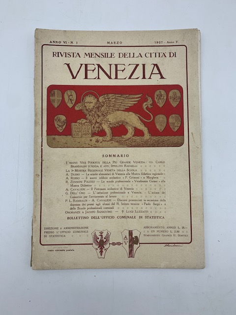 Rivista mensile della città di Venezia, n. 3, marzo 1927